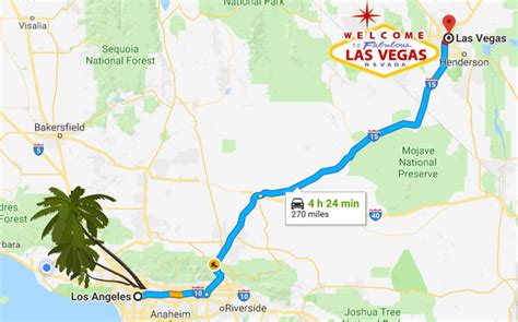 las vegas to la distance.